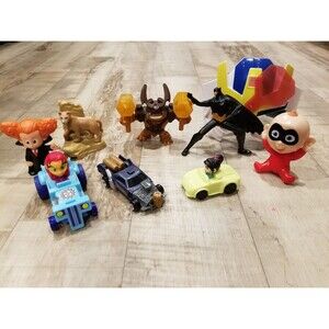 McDonalds Vintage Toy Lot Of 9 Lion King Serabi Batman Wreck It Ralph Skylanders